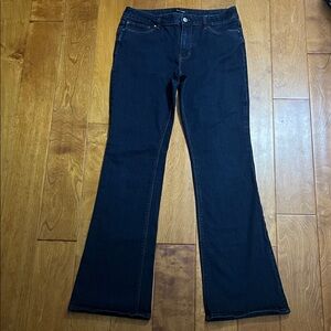 White House Black Market Skinny Flare Jeans Size 10R Bootcut Y2K Mid Rise